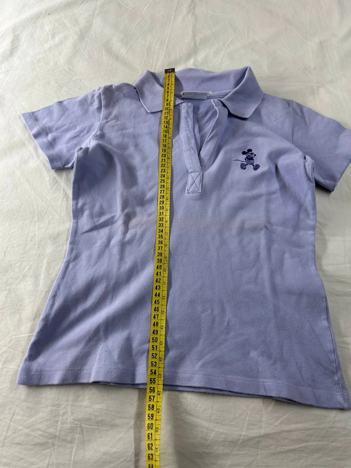 Polo violeta Lila Disneyland resort paris estilo retro Y2K logo bordado talla M – photo 7